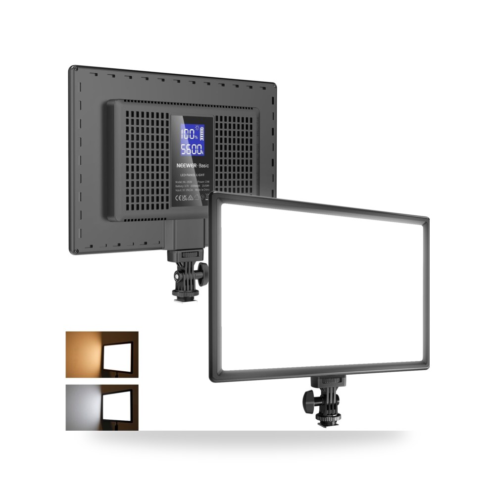 نيوير لوحة اضاءة فيديو LED 13 انش من بيسيكس، 20 واط رفيعة