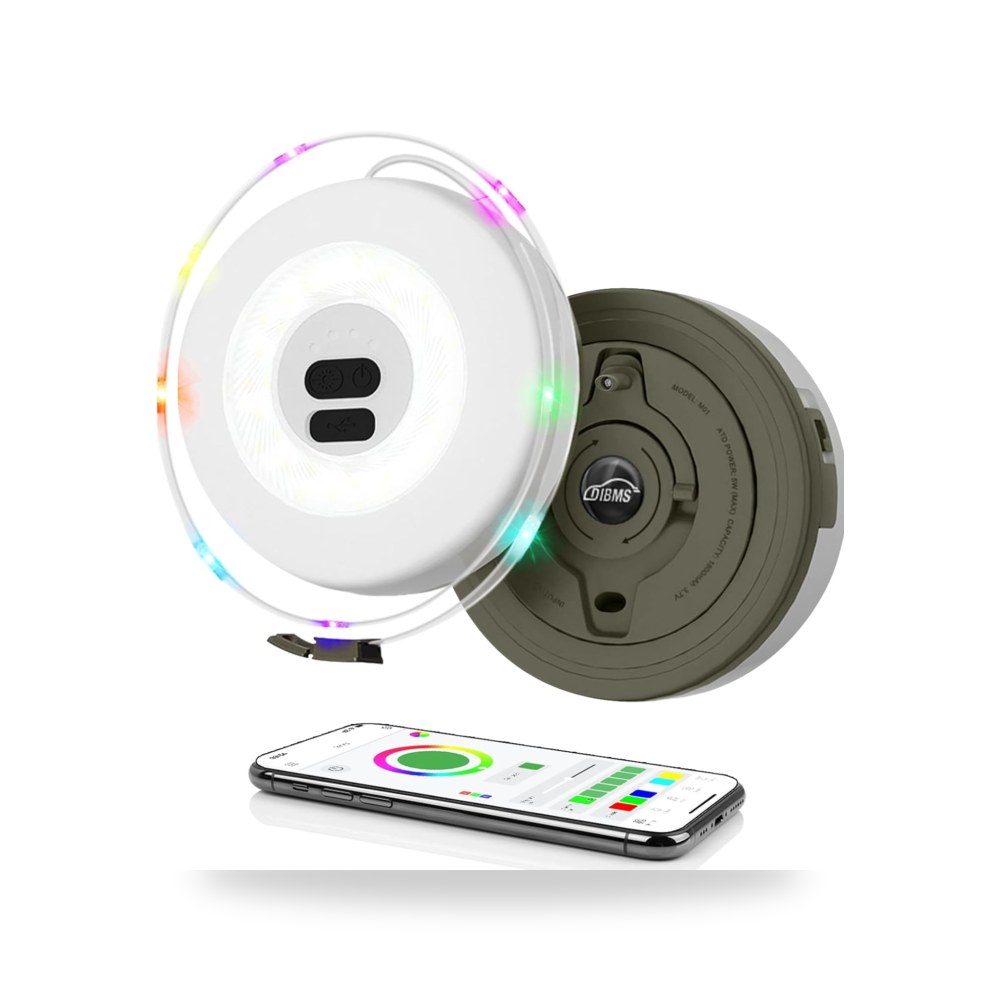 دي اي بي ام اس شريط اضاءة LED للتخييم مع تحكم صوتي عبر