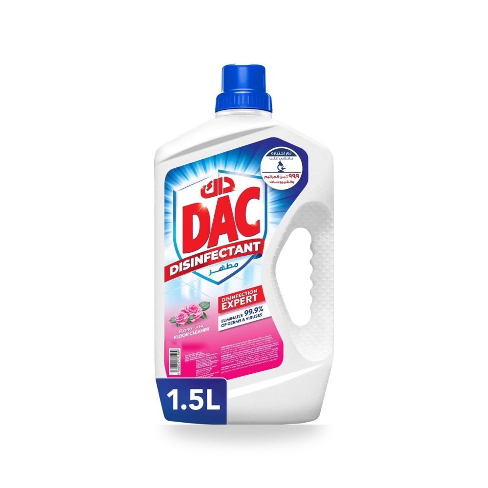 إكسسوارات وتجهيزات منزلية وديكورية منظف سائل ومعقم برائحة الزهور من داك، 1.5 لتر - كود