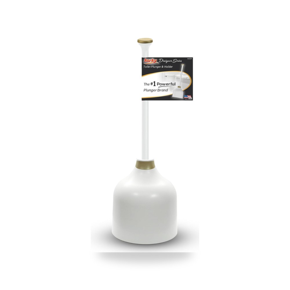 إكسسوارات وتجهيزات منزلية وديكورية Korky Designer Series Toilet Plunger and Holder