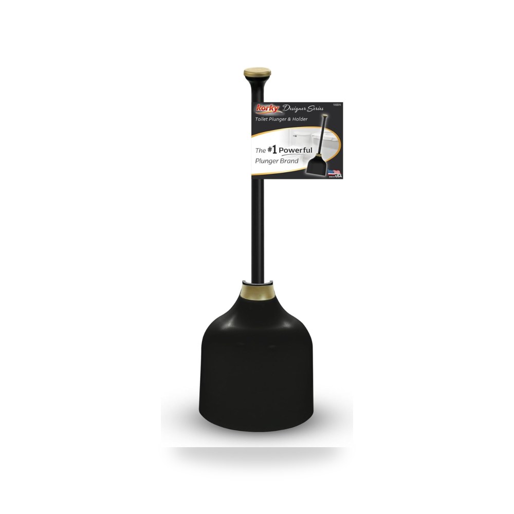 إكسسوارات وتجهيزات منزلية وديكورية Korky Designer Series Toilet Plunger and Holder