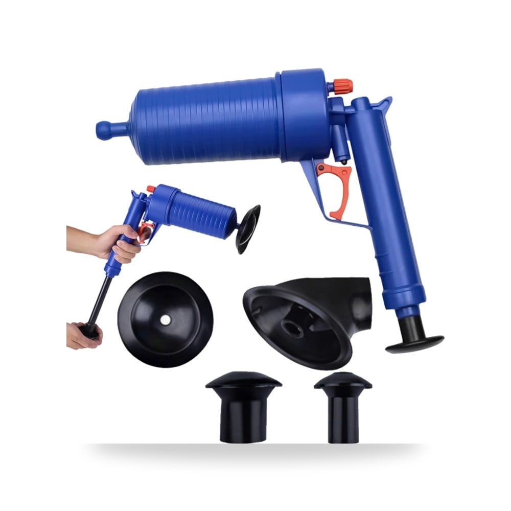 إكسسوارات وتجهيزات منزلية وديكورية Compressed air pipe cleaner with 4 rubber adapters