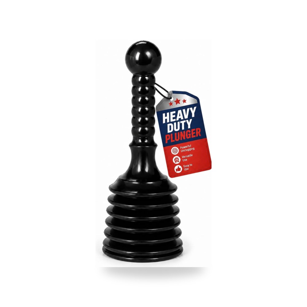 إكسسوارات وتجهيزات منزلية وديكورية Heavy Duty Toilet Plunger With Long Handle And