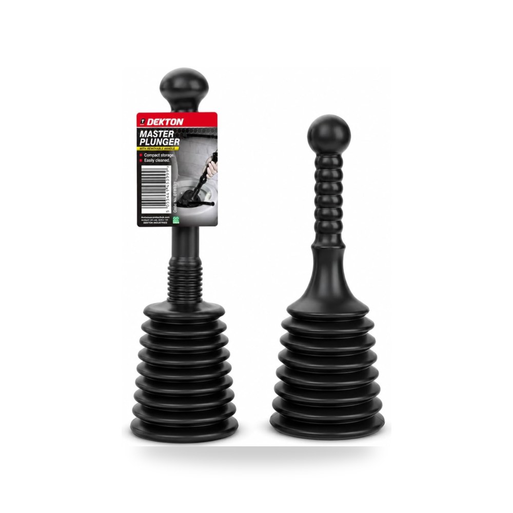 إكسسوارات وتجهيزات منزلية وديكورية 2 Pack Toilet Plunger Set, Heavy Duty Bellows Drain
