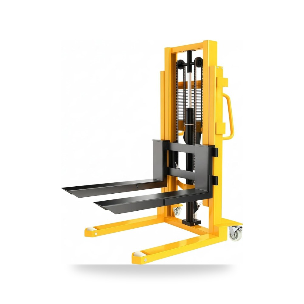شاحنات البليت جاك Double Mast Manual Stacker 1000kg 85cm