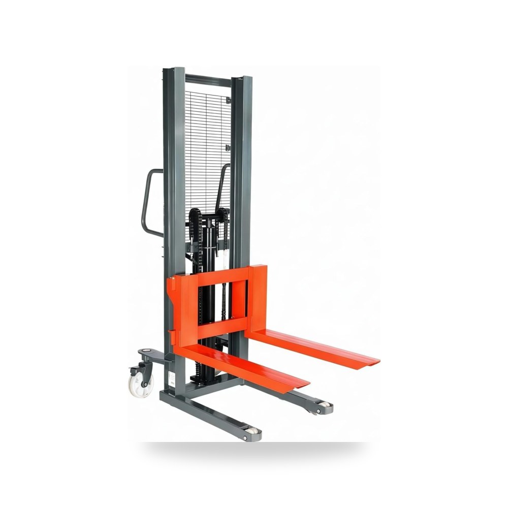 شاحنة البليت Push Type Pallet Stacker 1000kg Fork Compact