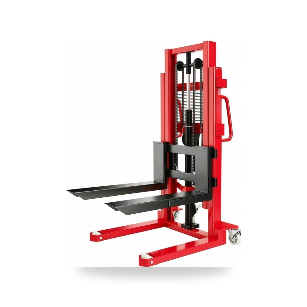 شاحنة البليت Double Mast Manual Stacker Fork with Brake for bi ene