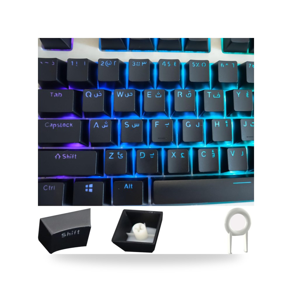 كيبورد برو إم بلوتوث برو M بنفاذ ضوء و PBT