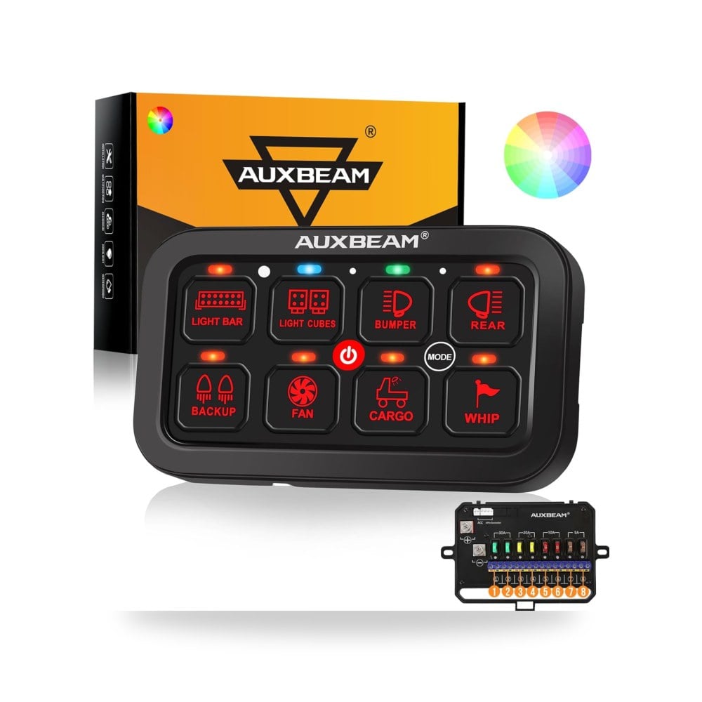 اوكس بيم لوحة مفاتيح RA80 8 جانج RGB لوحة مفاتيح لحظية