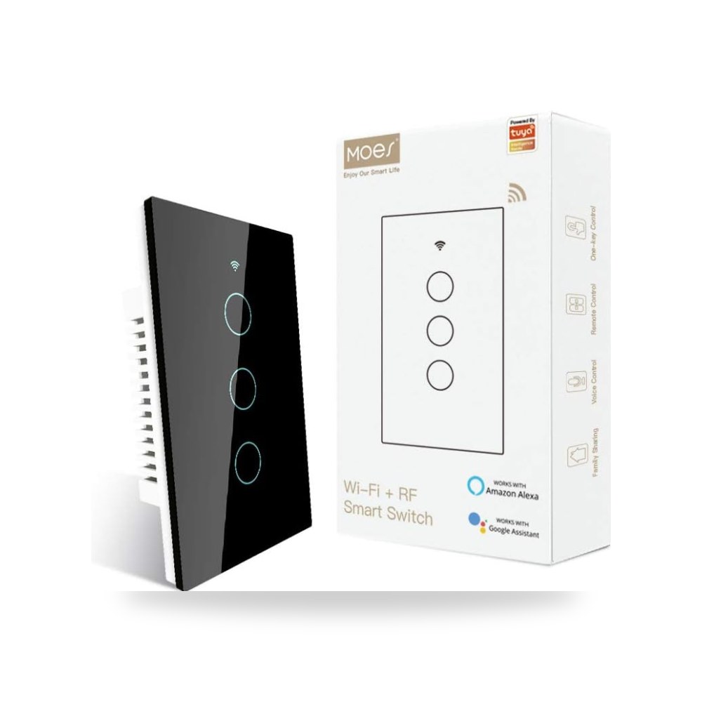 مويس مفتاح واي فاي ذكي يعمل باللمس بتردد 2.4GHz يتطلب سلك موديل RF433