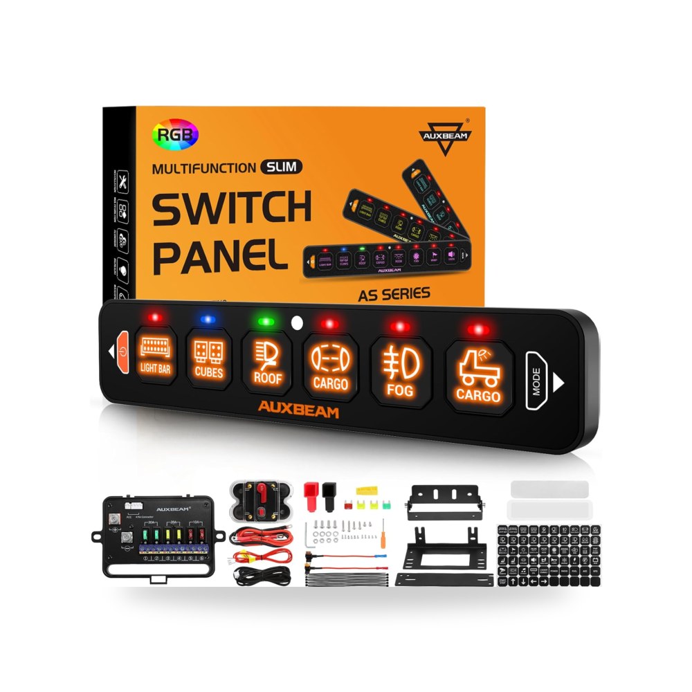 اوكس بيم لوحة مفاتيح رفيعة 6 مفاتيح RGB AS-R60 قابلة
