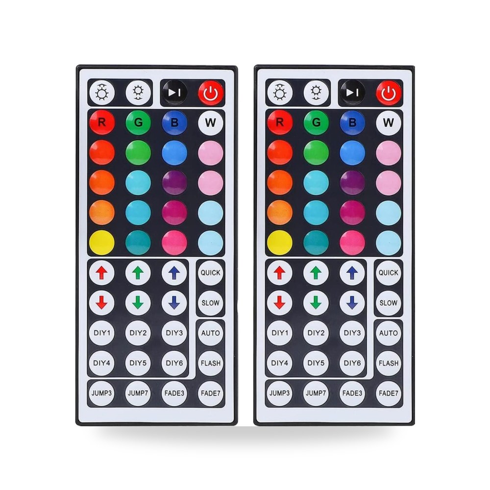 جهاز تحكم عن بعد لشريط اضاءة RGB LED يحتوي على 44 مفتاح، سوبر نايت