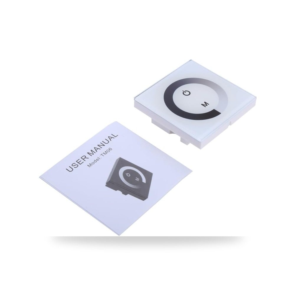 لوحة لمس زجاجية مثبتة على الحائط تعمل باللمس باضاءة LED موديل 12-24