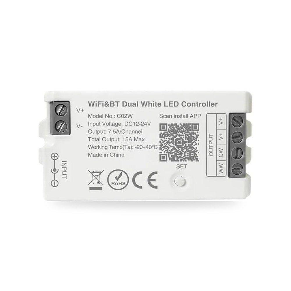 شريط تحكم LED C02W يعمل بالواي فاي وبلوتوث CCT من فوسينغوت