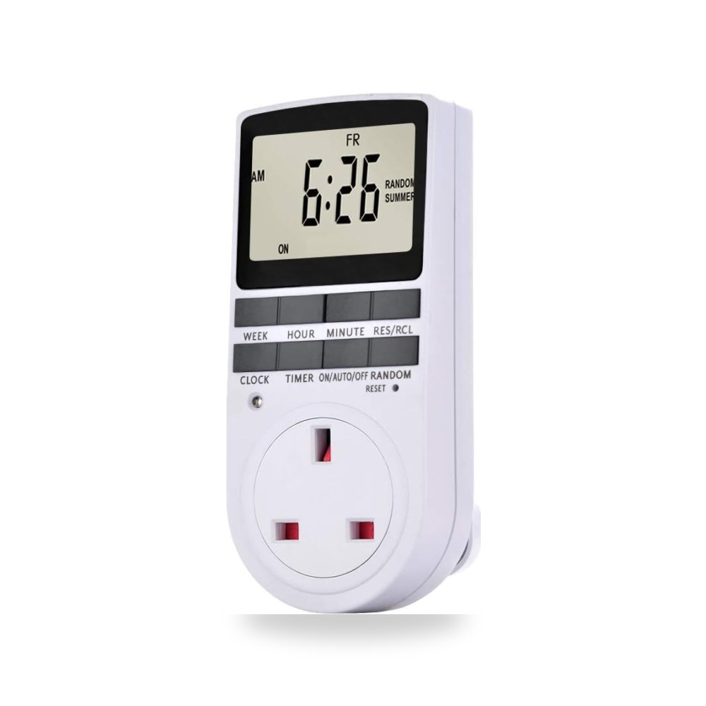 مقبس مؤقت رقمي مزود بشاشة ال سي دي موديل AC230V (1 قطعة)