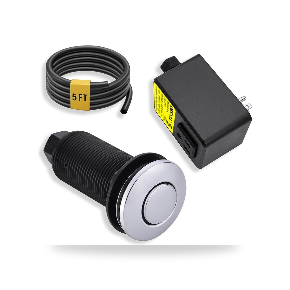 بيستيل مجموعة مفتاح هواء علوي للحوض للتخلص من القمامة