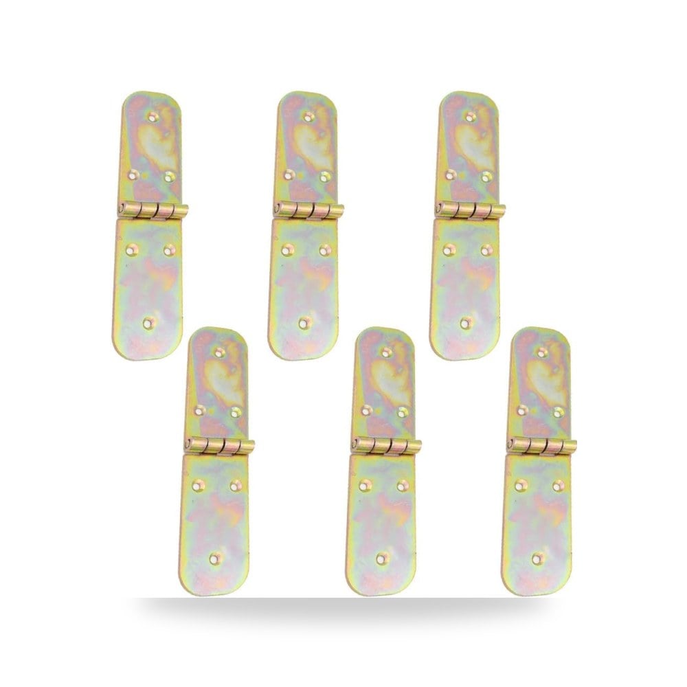 6PCS Folding Butt Hinges Connectors Home Furniture Hardware Cabinet Closet Door Drawer