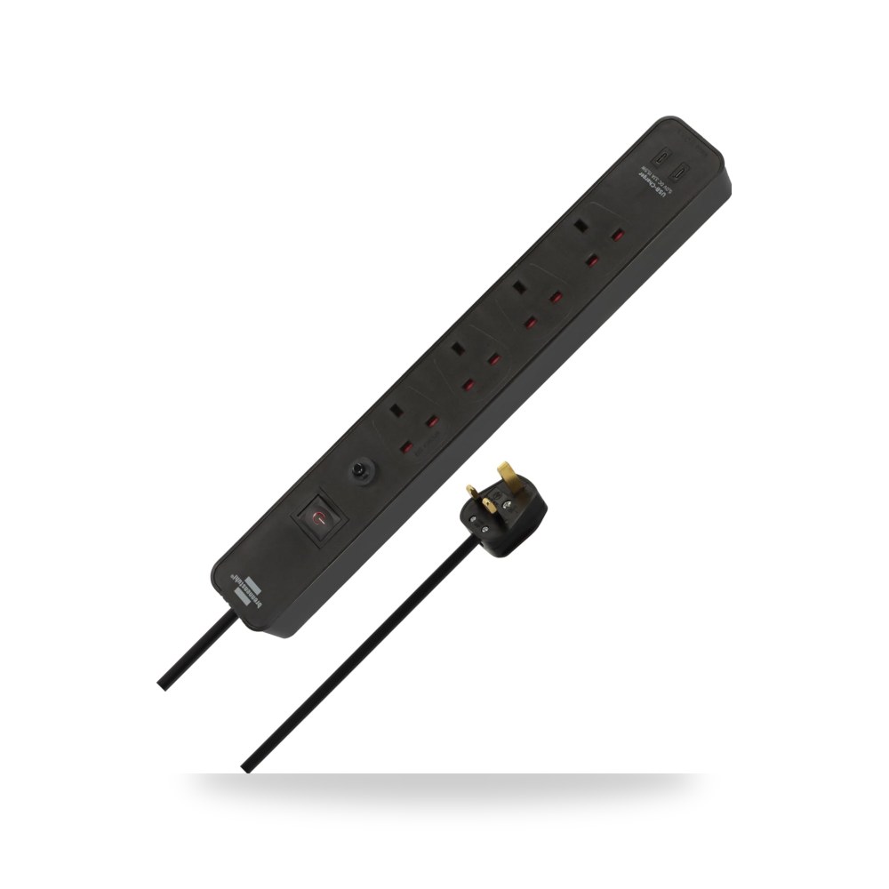 مفتاح وصلة تمديد ب4 اتجاهات مع فتحات USB C براننستول