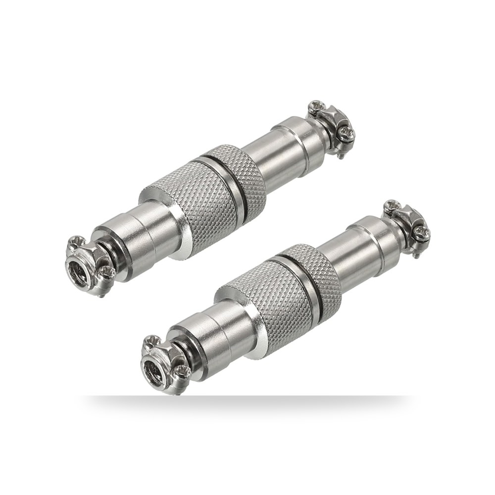 موصل الطيران GX12 3 دبابيس 12 مم ذكر أنثى لوحة سلك (2 قطعة)