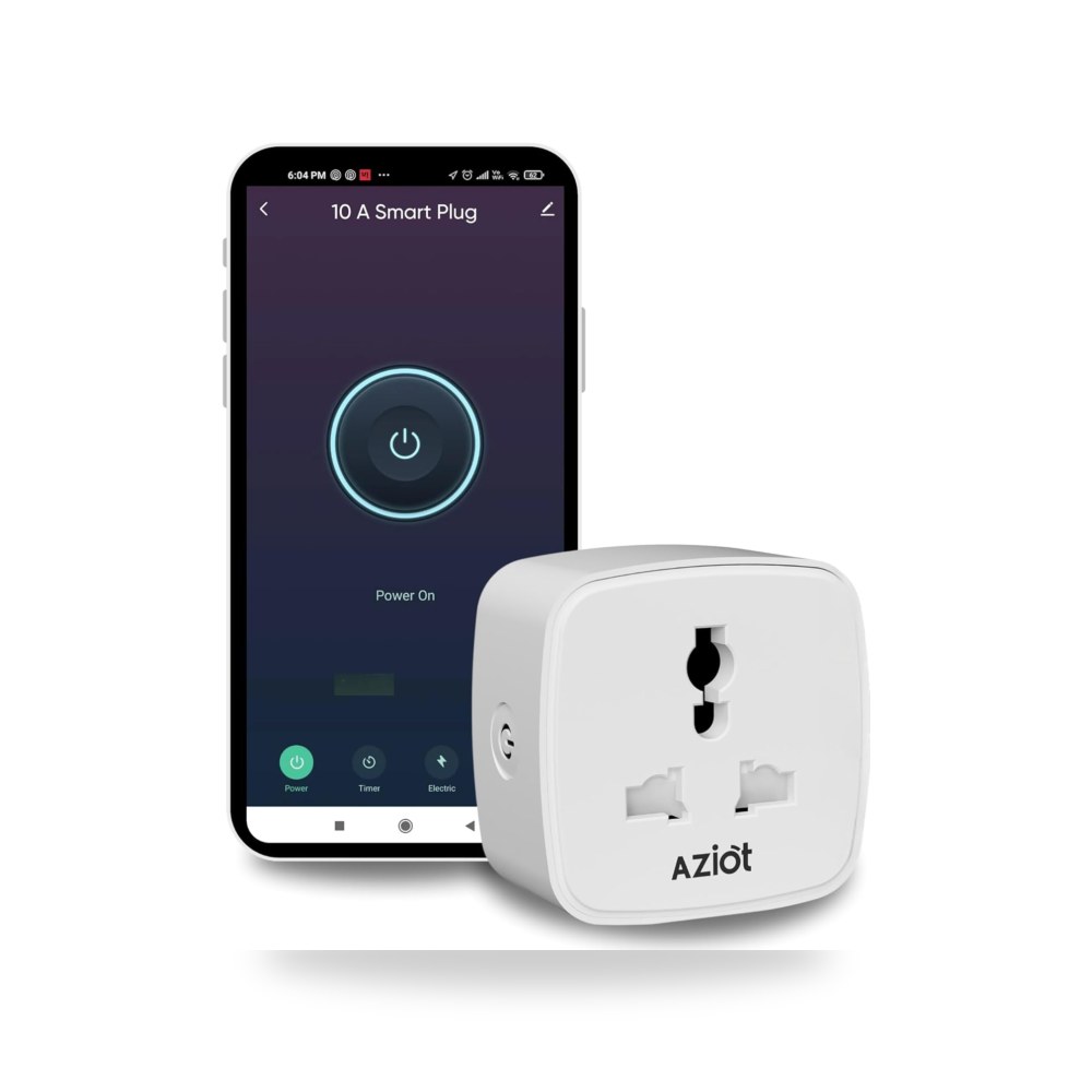 قابس ذكي 10 امبير مع مراقبة الطاقة - واي فاي - بلوتوث - صنع AZIOT