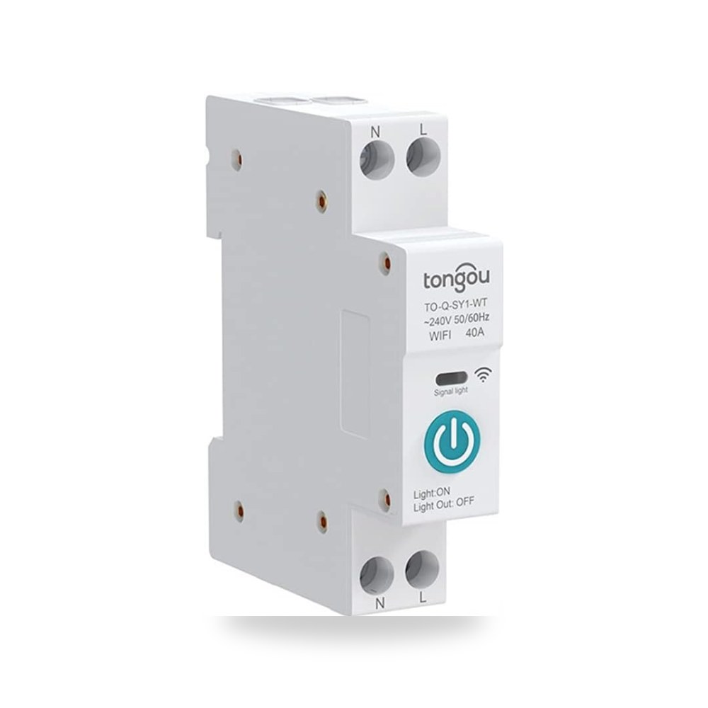 قاطع دائرة كهربائية ذكي 32 امبير تويا واي فاي 1P Din Rail