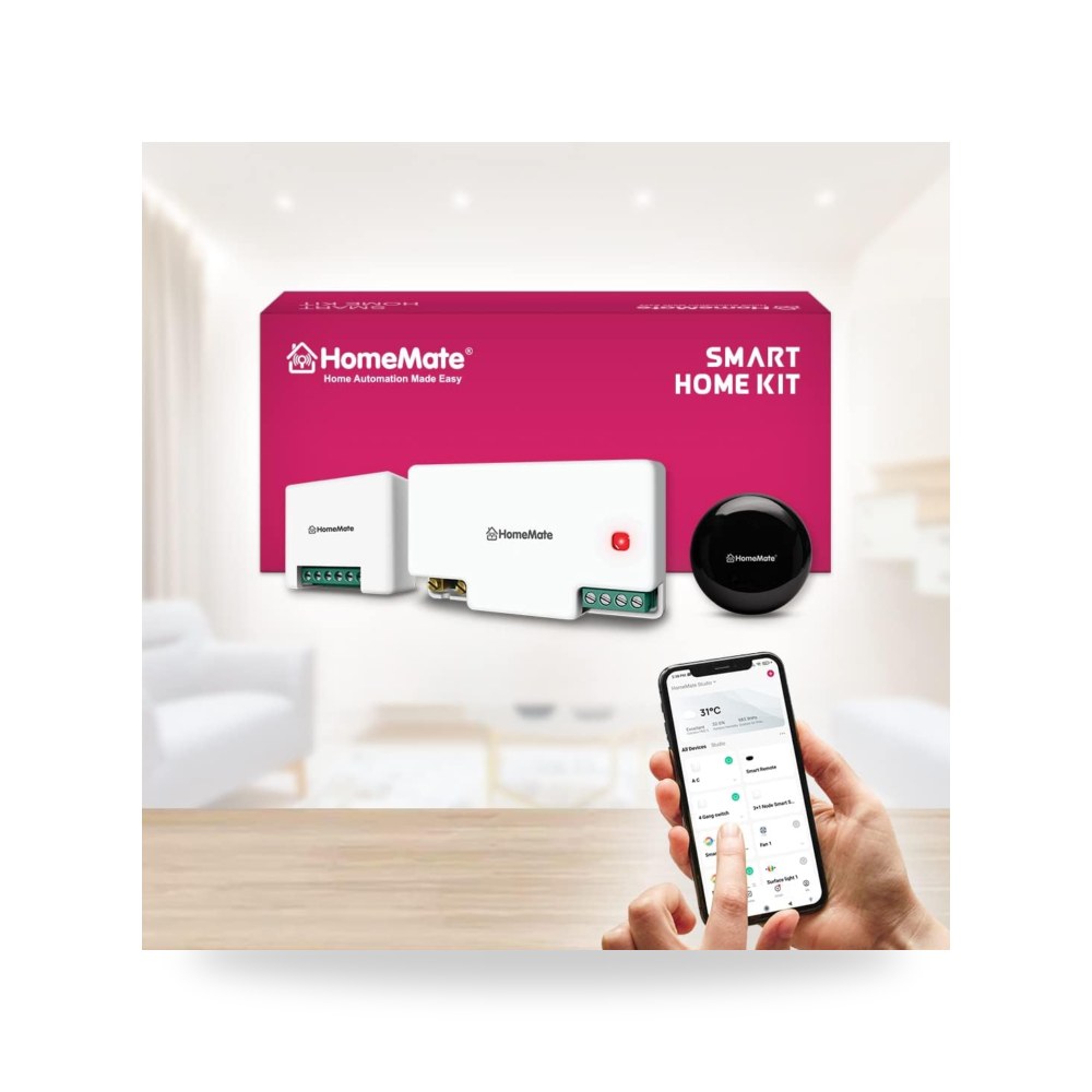 هوم ميت مجموعة المنزل الذكي لـ 1BHK (لايت)، مفاتيح Ho eMate