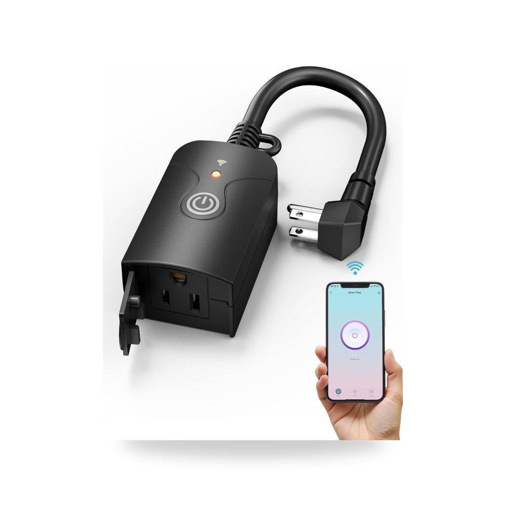 اتش بي ان منفذ قابس واي فاي ذكي للاستخدام الخارجي، مؤقت واي موديل IP44