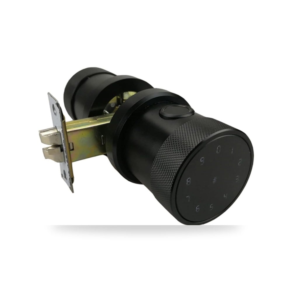 قفل ذكي Round Handle Knob App Smart Fingerprint Door Lock for Home Appartment Office