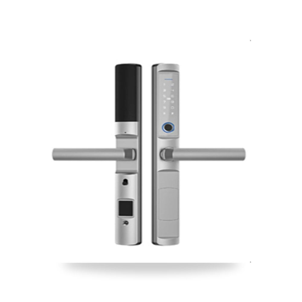 قفل ذكي Waterproof Tuya Fingerprint Locks Round Handle Electronic Smart Sliding IC Card