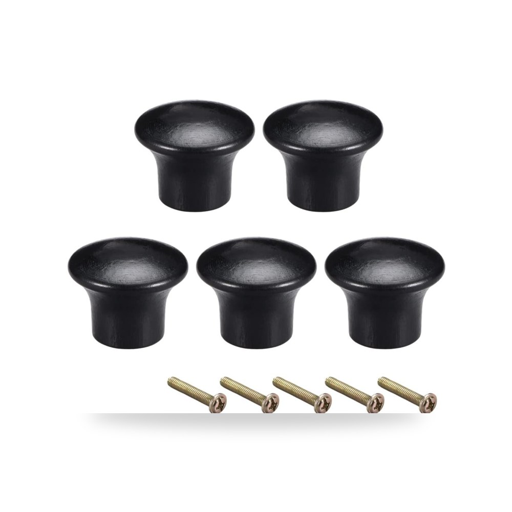 طقم مقابض سحب وخزائن فخمة من خشب زان طبيعي صلب للأبواب والأدراج ماركة Hardware Handles Pro
