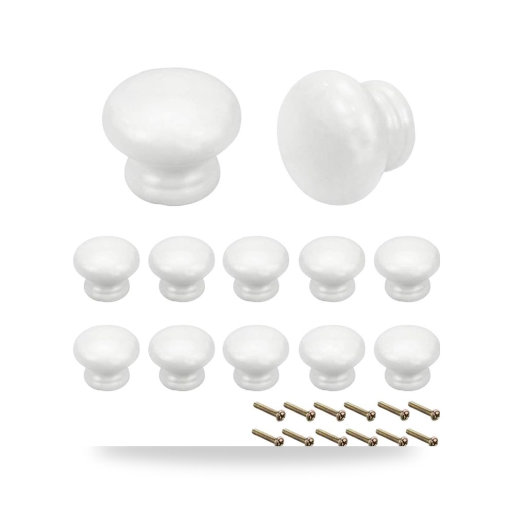 طقم مقابض سحب وخزائن فخمة من خشب زان طبيعي صلب للأبواب والأدراج ماركة Hardware Handles