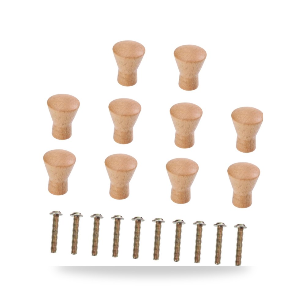 طقم مقابض سحب وخزائن فخمة من خشب زان طبيعي صلب للأبواب والأدراج ماركة Hardware Handles