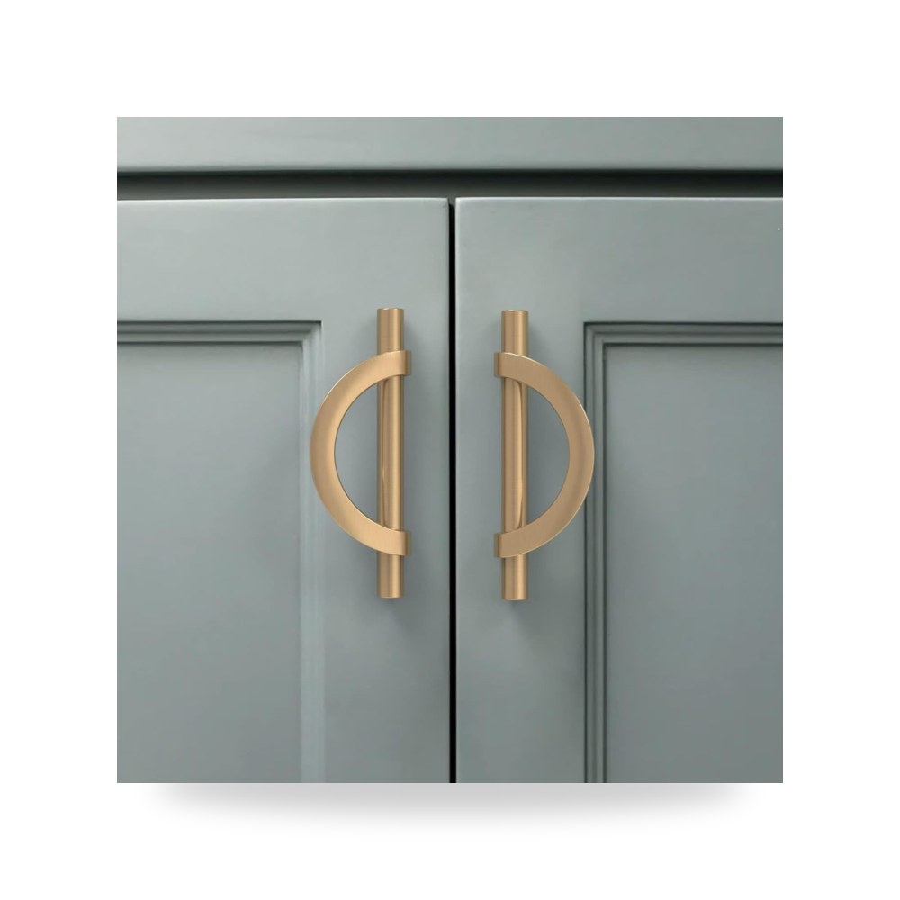 طقم مقابض سحب وخزائن فخمة من خشب زان طبيعي صلب للأبواب والأدراج ماركة Hardware Handles Pro