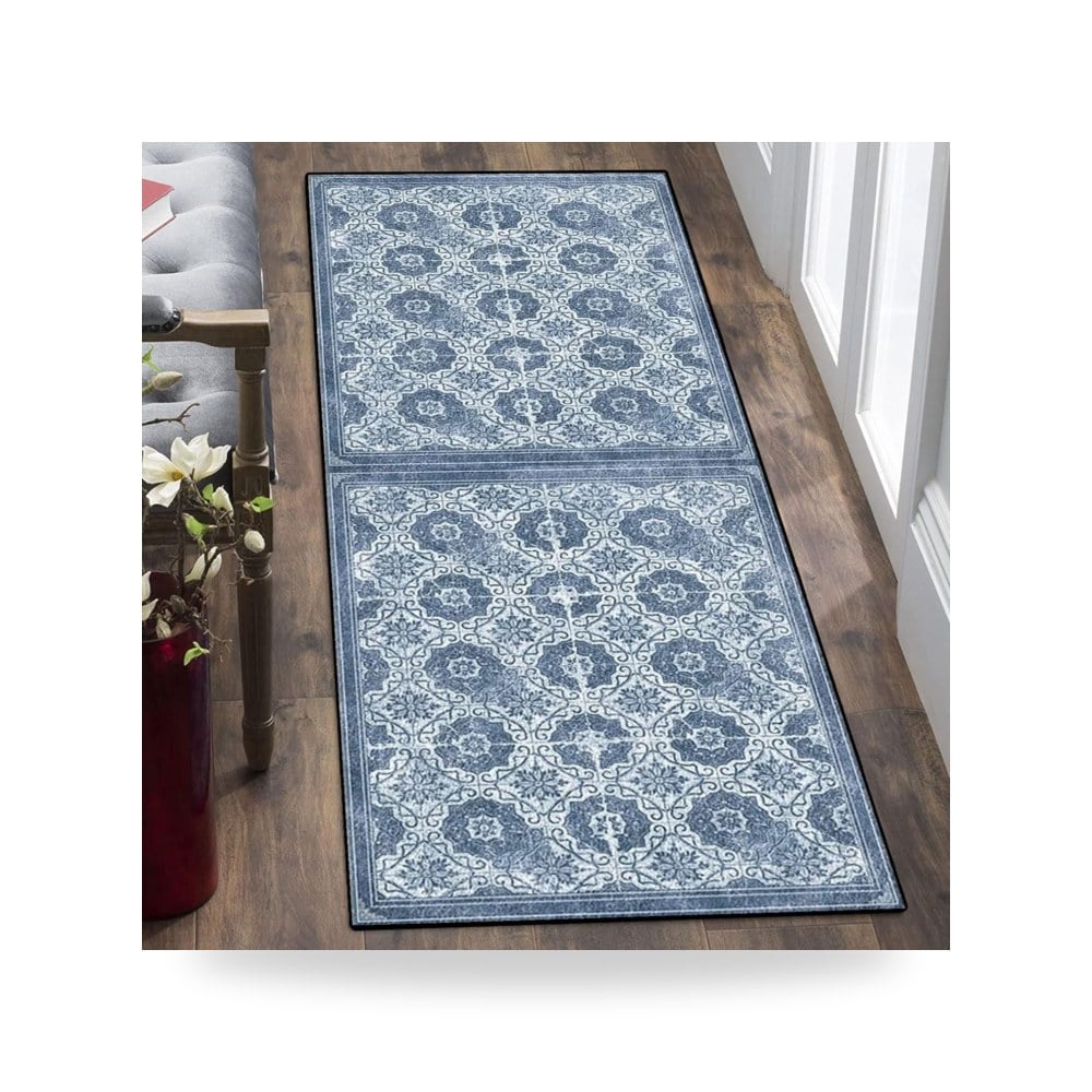 سجادة رواق، سجادة - انماط هندسية حديثة - قابلة للغسل ومضادة