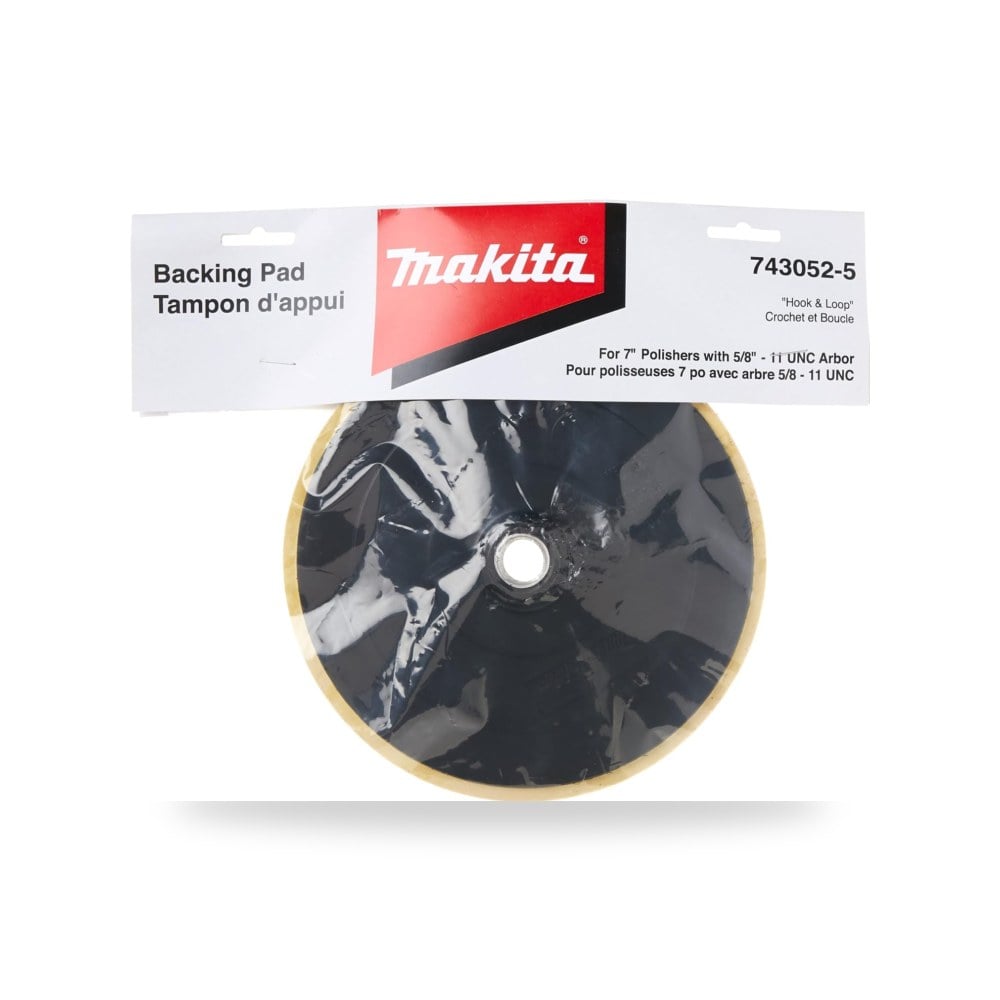 ماكيتا 743052-5 7 بوصة وسادة رفع بخطاف وحلقة | Durable Rubber Construction | Secure Disc