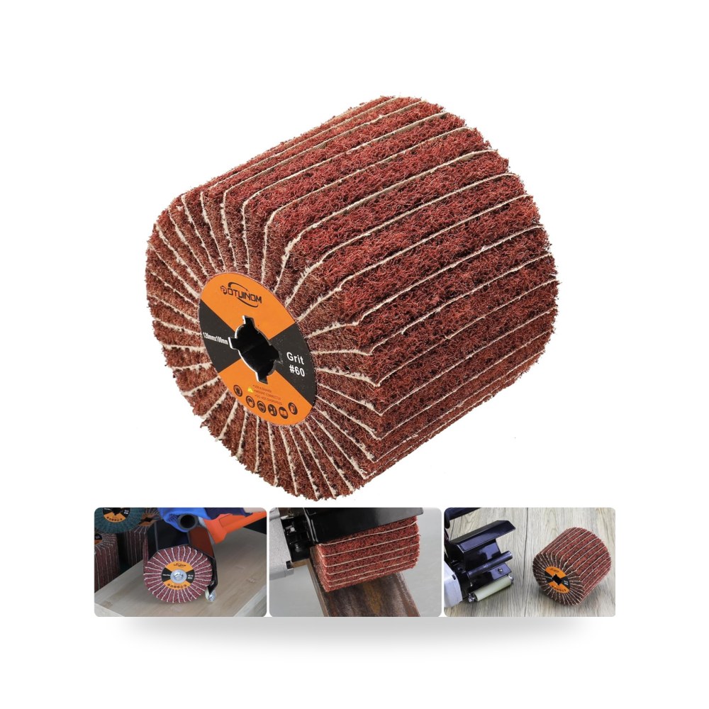 اداة تلميع سطح العجلات غير المنسوجة، 60 حبيبة 120 × 100 × موديل Non-Woven