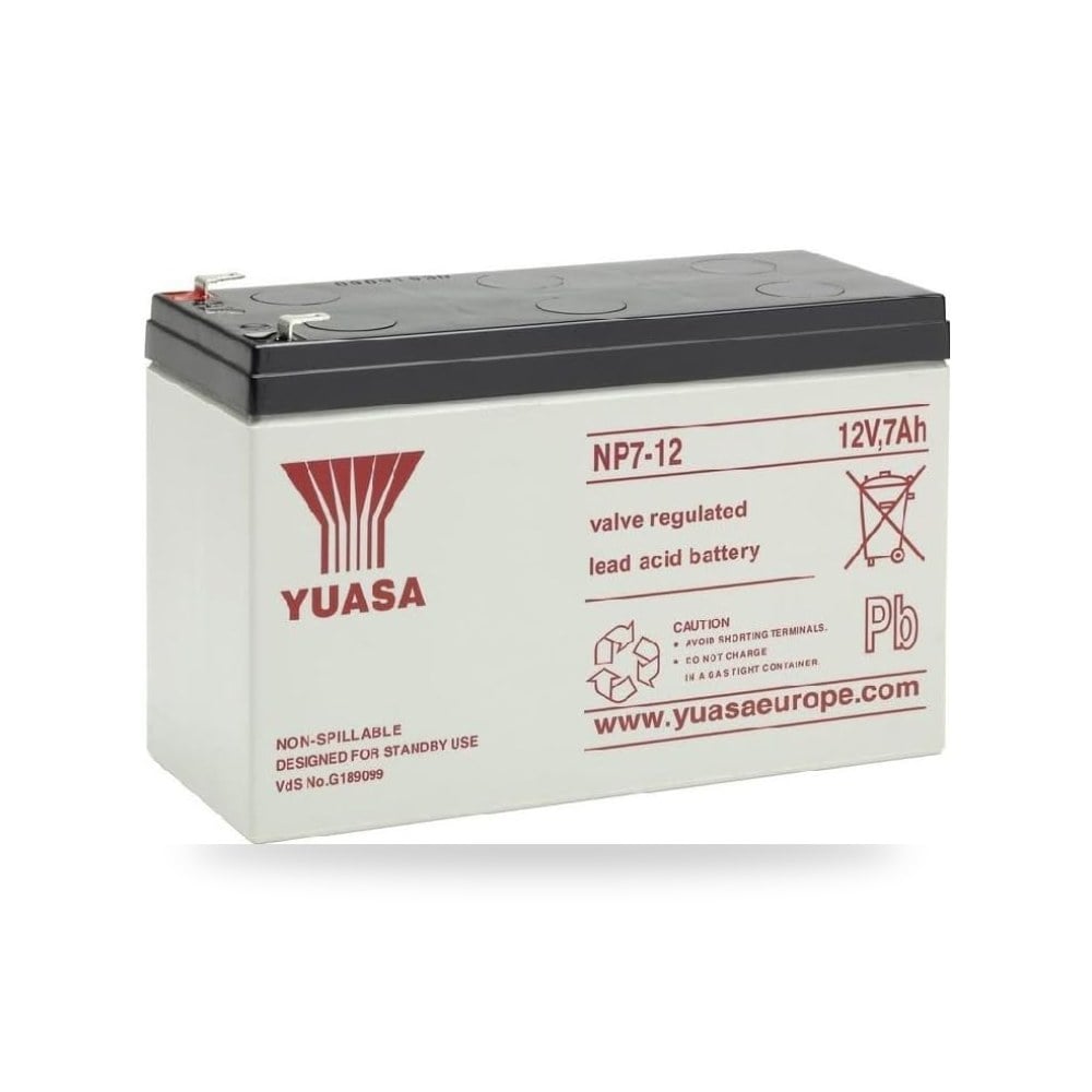 بطاريات يواسا AGM S65 12V 7.0Ah بطارية حمض موديل NP7-12