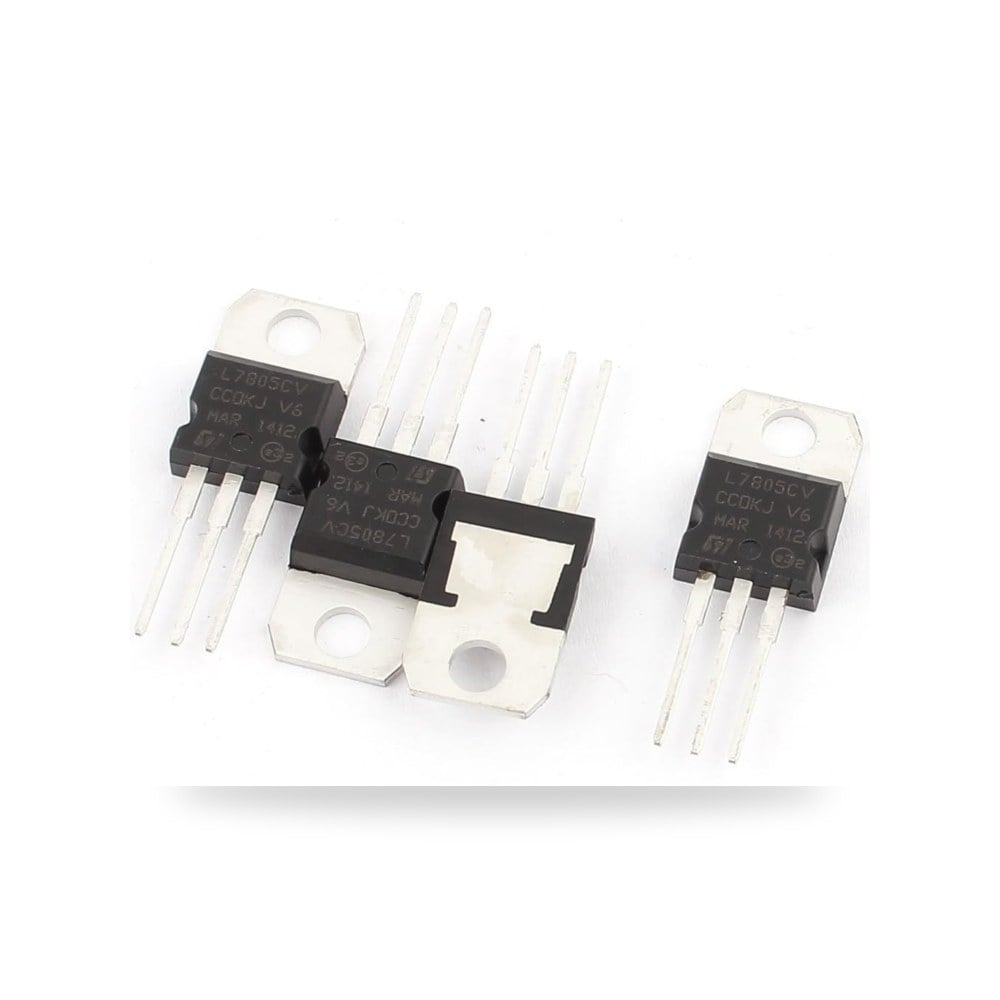 ايكسيت 4 ترانزستور قطع 3 اطراف منظم الجهد موديل L7805CV