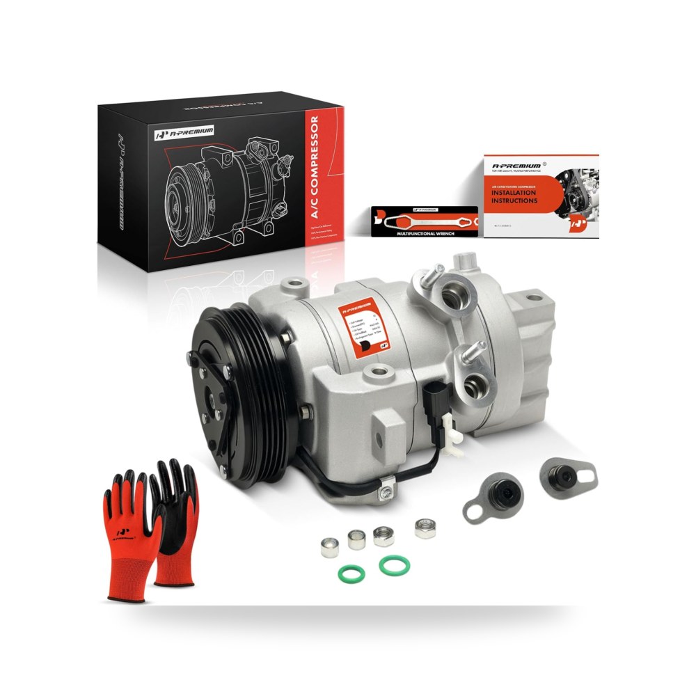 ايه - بريميوم ضاغط مكيف هواء مع قابض متوافق مع فورد موستانج