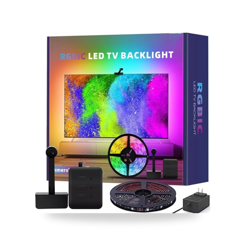 شريط اضاءة LED متزامن مع الموسيقى وصوت HDMI وشاشة اضاءة موديل 55-65