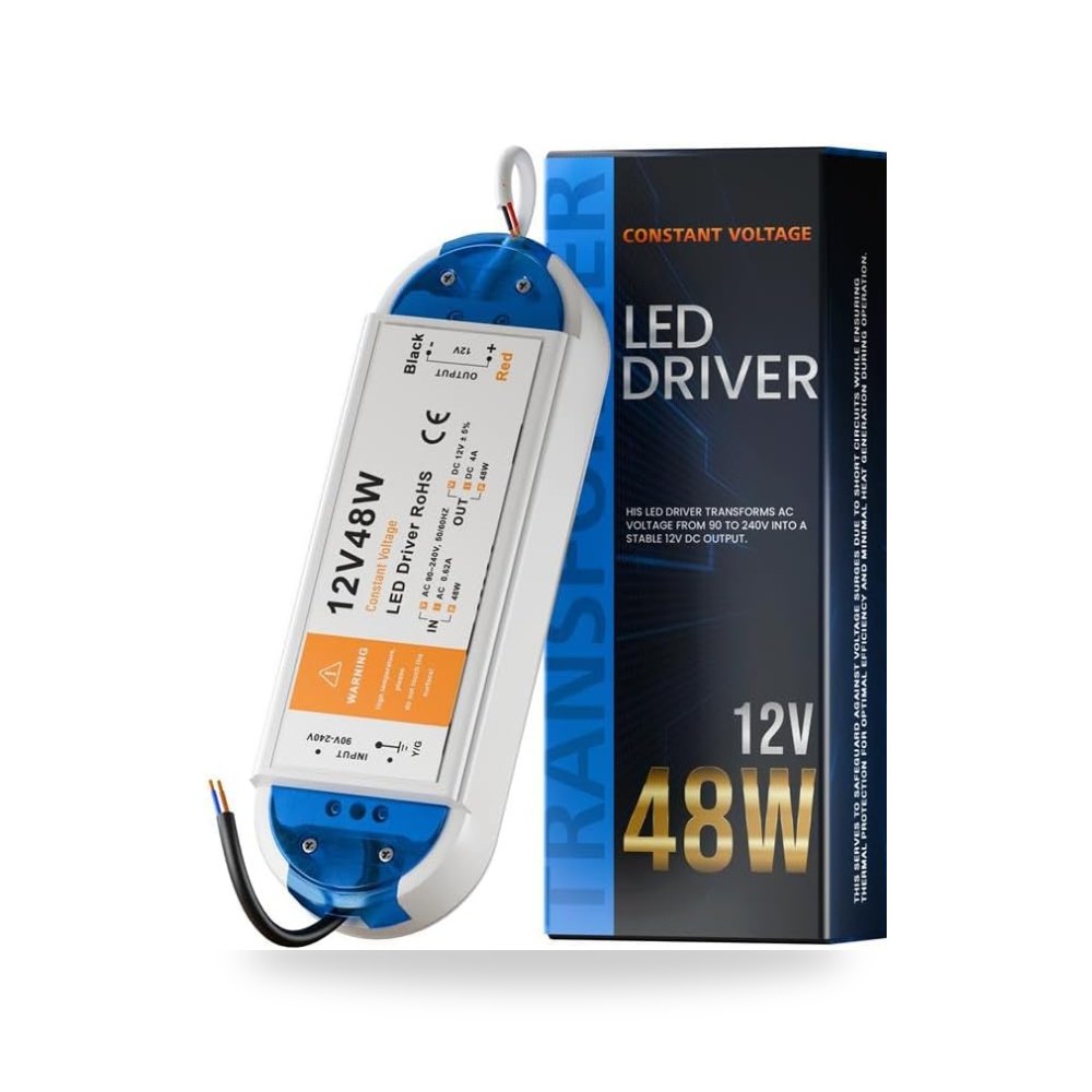 محول طاقة LED بجهد ثابت 12 فولت تيار مستمر 12