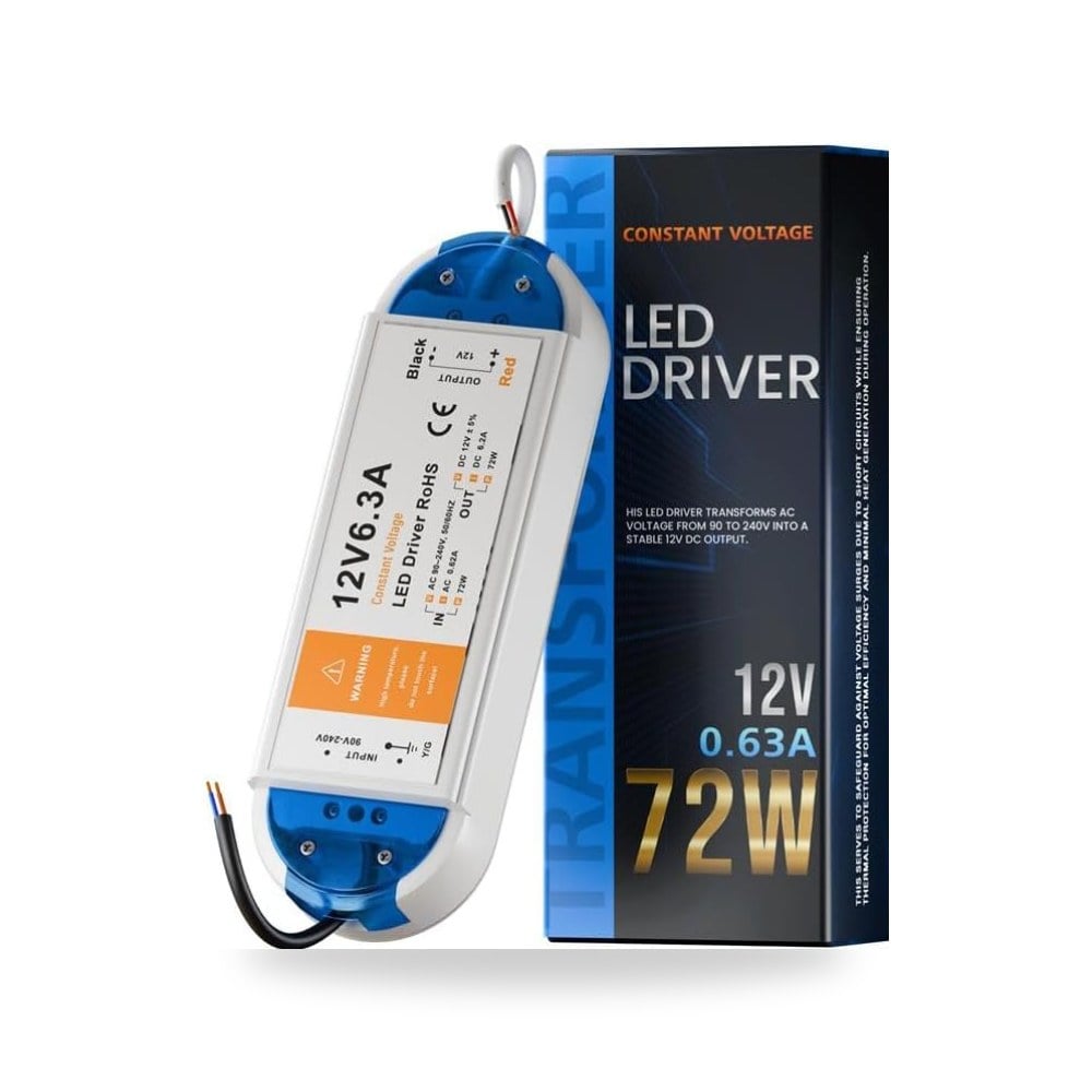 محول طاقة LED بجهد ثابت 12 فولت تيار مستمر 12