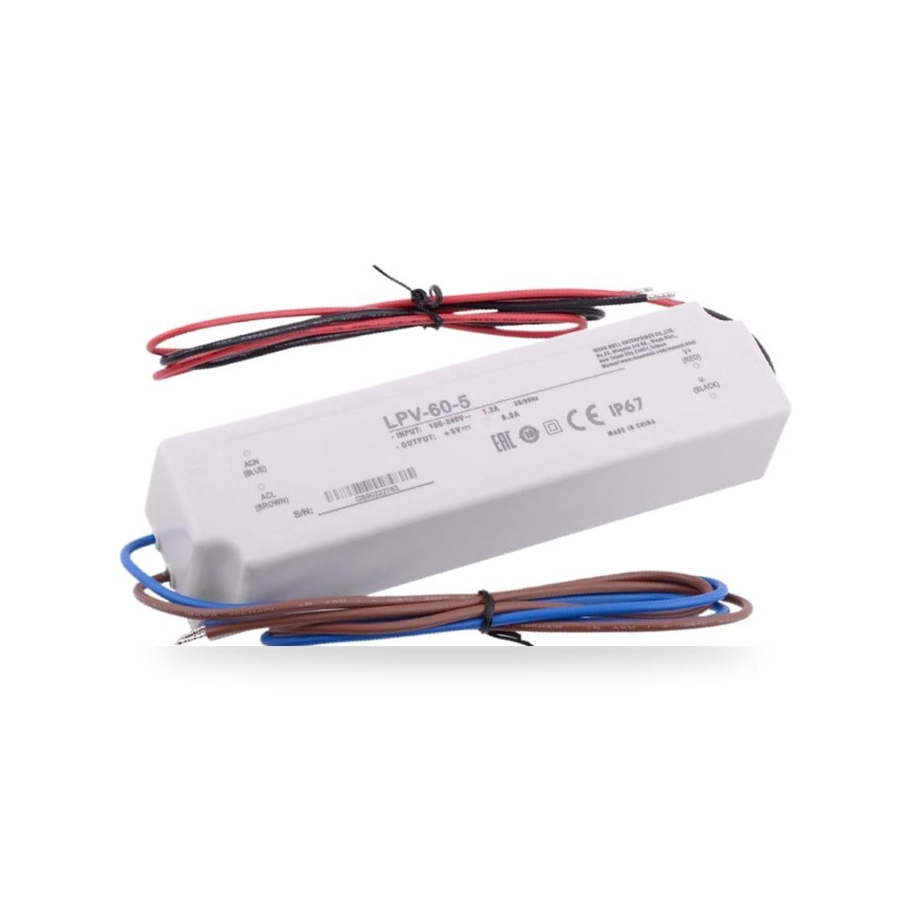 محرك LED LPV-60-5 فائق المتانة ومقاوم للماء بتصنيف IP67 اس بي جيه