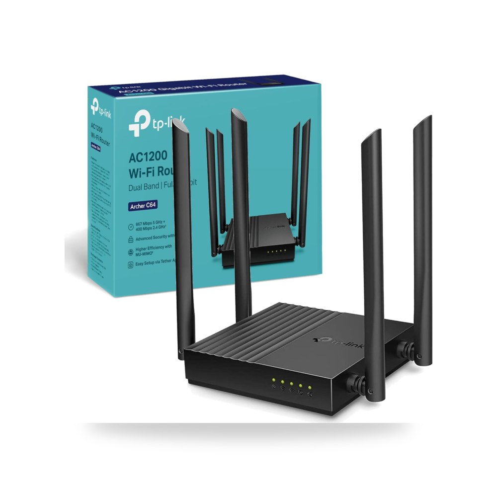 راوتر واي فاي AC1200 ثنائي النطاق جيجابت من تي بي-لينك