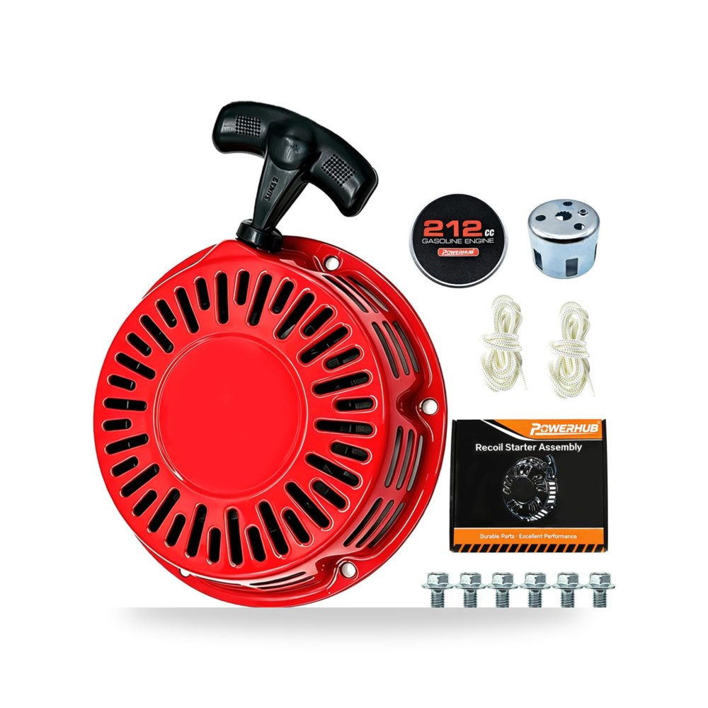 مجموعة بدء سحب الارتداد 212cc GX160 من باور هاب تناسب محرك