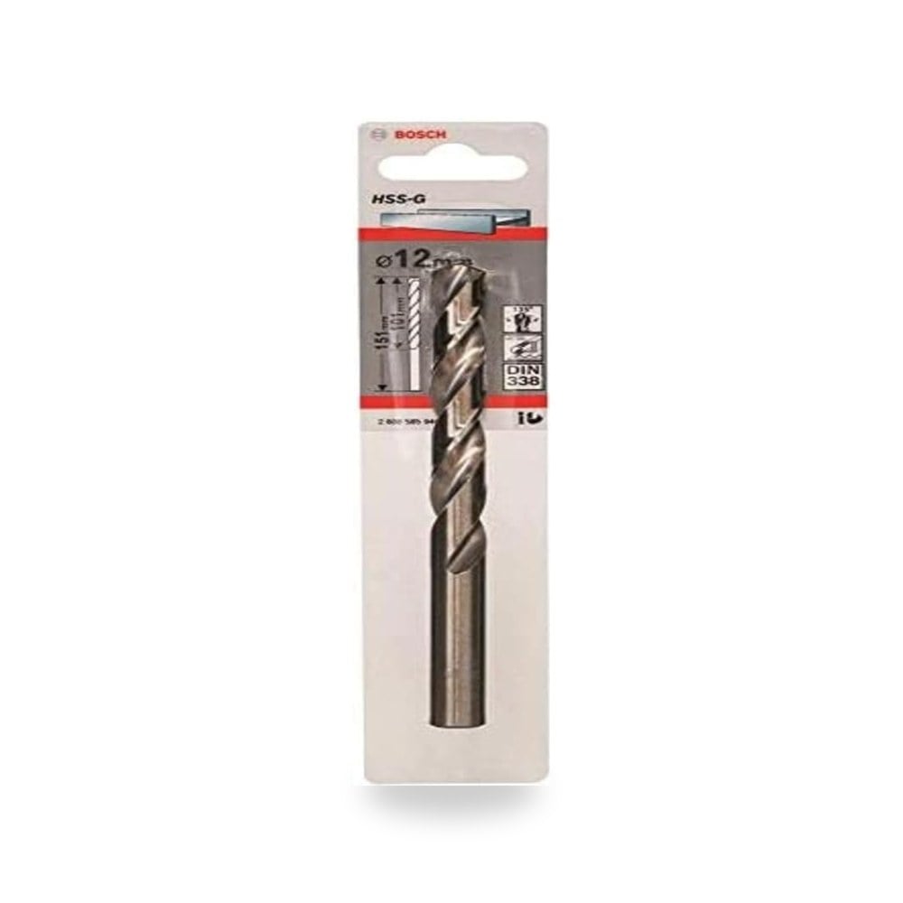 بوش لقمة مثقاب معدنية Din338 HSS-G 2608585940، 12.0 مم ×