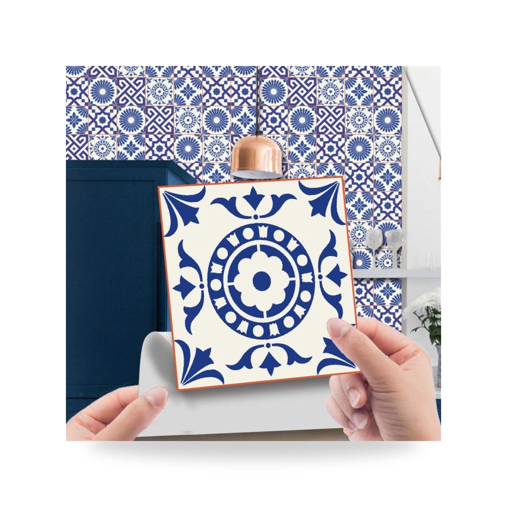ملصقات بلاط جداري ذاتية اللصق (باكسبلاش) للمطبخ والحمام نمط ديكوري ثلاثي الأبعاد 3D مقاوم