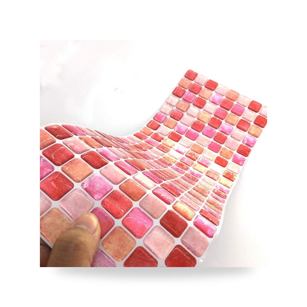 ملصقات بلاط وجدران ثلاثية الأبعاد 3D ذاتية اللصق عالمية فاخرة ديكورية مقاومة للماء والزيوت