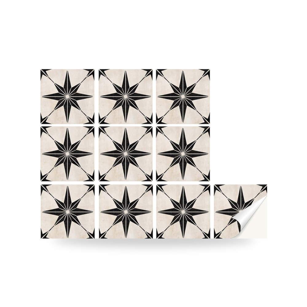 ملصقات بلاط جداري ذاتية اللصق (باكسبلاش) للمطبخ والحمام نمط أبيض ناصع لامع (Glossy White)