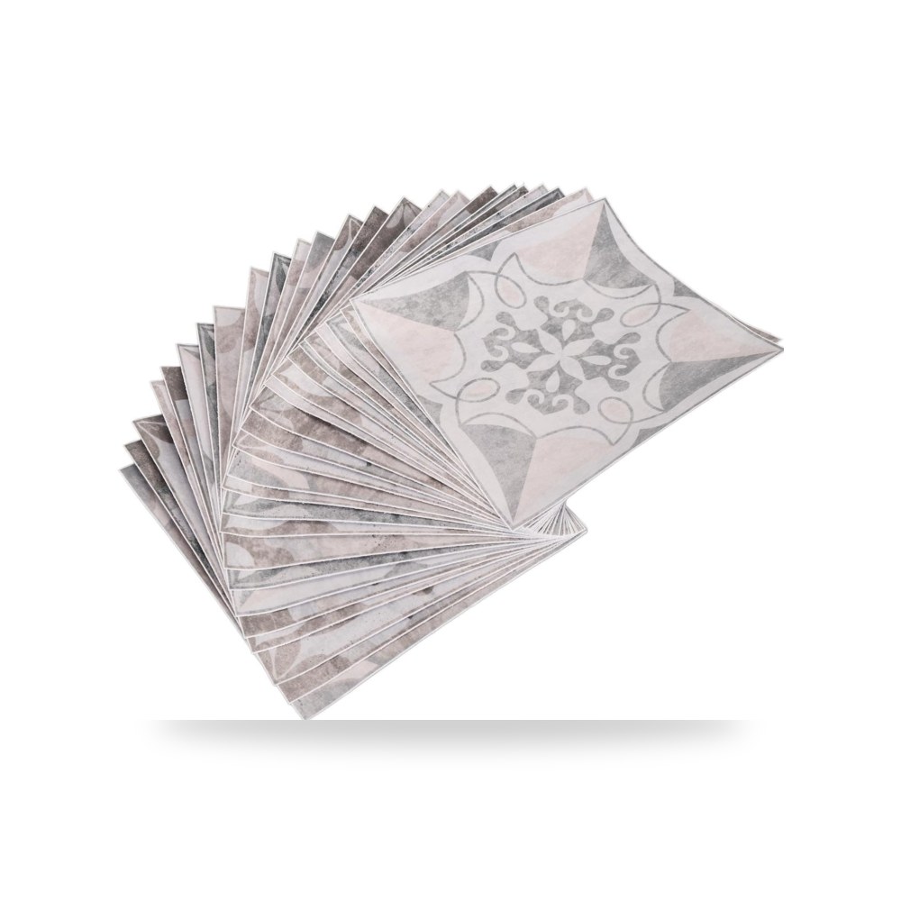 ملصقات البلاط المنزل والمطبخ بيج 15X15cm موديل HZ052